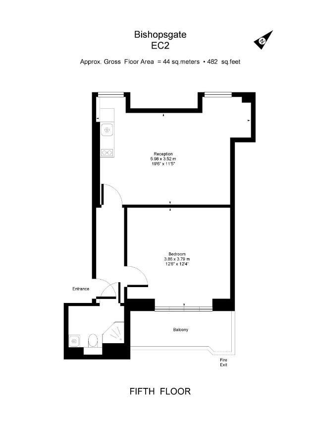 Apartment 5, 48 Bishopsgate By City Living לונדון מראה חיצוני תמונה